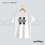 Classic American Streetwear Style Tee in white color for men by Poridhan Store