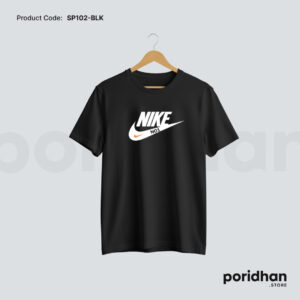 everyday sport active tee in black color for men by Poridhan Store