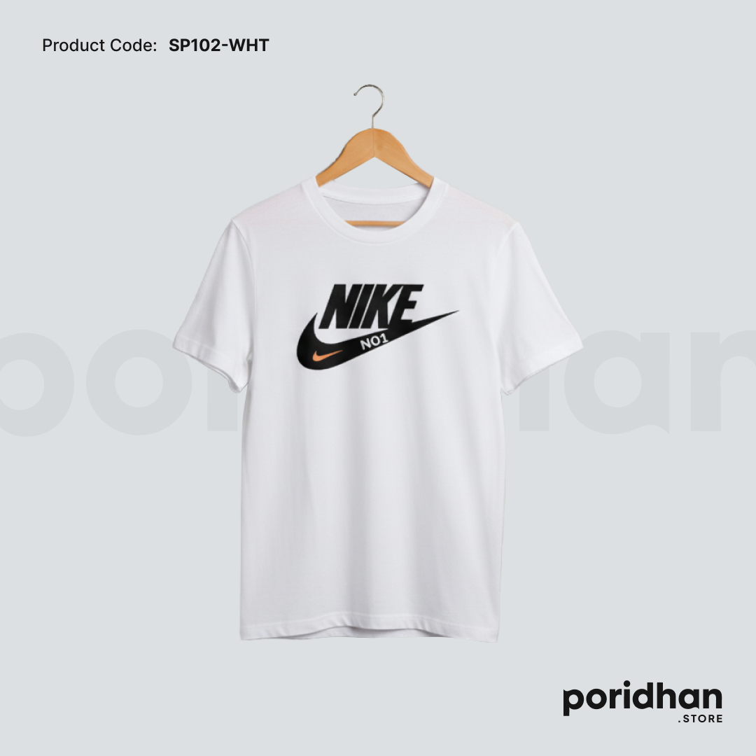 everyday sport active tee in white color for men by Poridhan Store