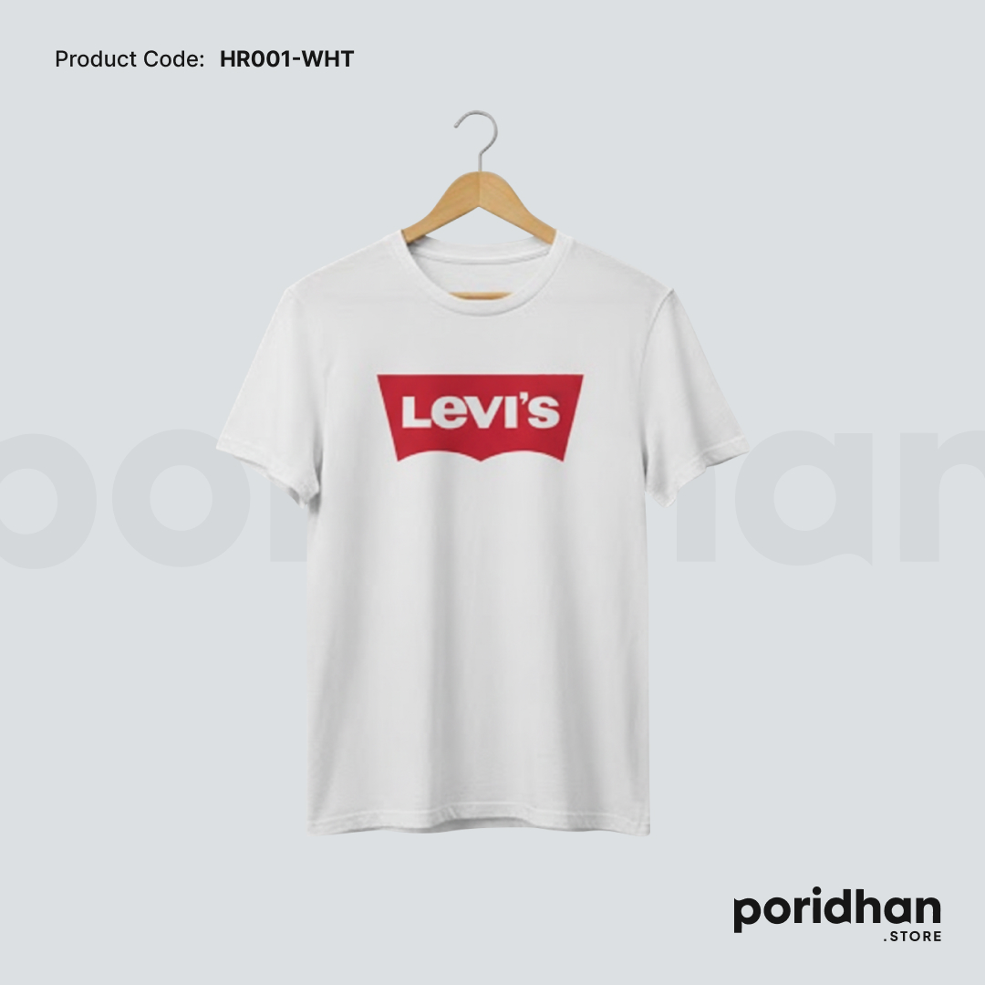 heritage classic tee for men white color by Poridhan Store