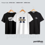 minimal everyday 3-pack t-shirt combo of black and white for men by Poridhan Store