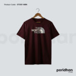 outdoor comfort essential tee in maroon color for men by Poridhan Store