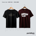 performance duo pack tee of maroon and black for men by Poridhan Store