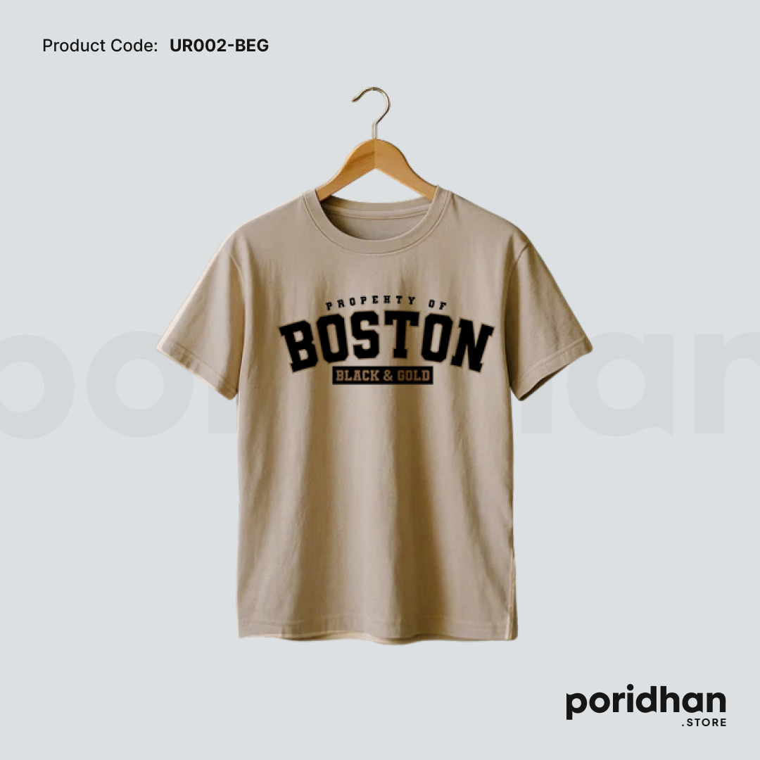 premium urban style tee in light brown color for men by Poridhan Store