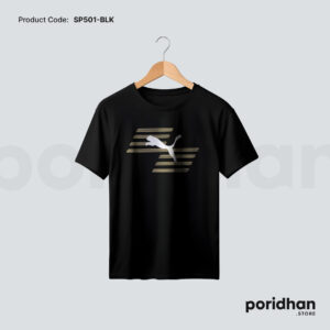 sport essential training tee in black color for men by Poridhan Store