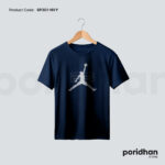 sport flex casual tee in navy blue color for men by Poridhan Store