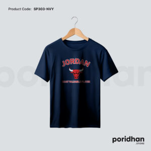 sport ready breathable tee in navy blue color for men by Poridhan Store