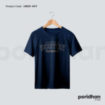 urban streetwear essential tee in navy blue color for men by Poridhan Store