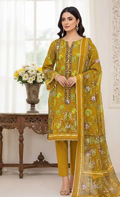 women wearing amber color 3pcs